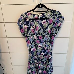 Joie Pink and Purple Dolman Sleeve Sundress